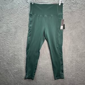Kay Unger NWT Women's XL Green Crop High Rise Leggings Activewear